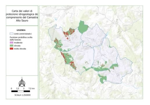 Foreste lucane: il valore dei servizi ecosistemici tra carbonio, suolo e sviluppo locale 3 valori protezione idrogeologica
